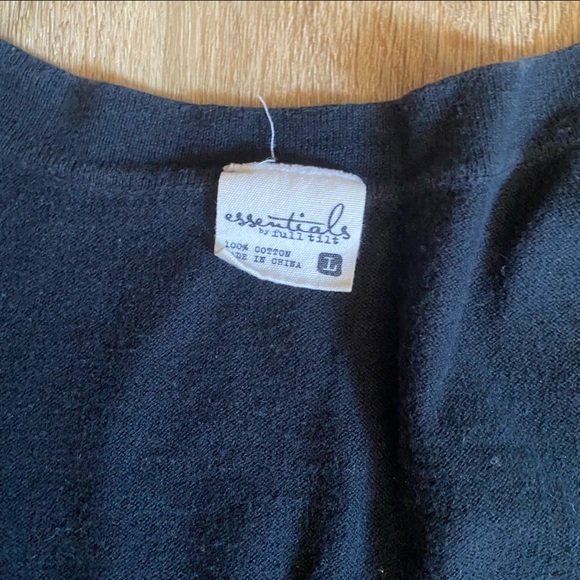 Black Button Up Cardigan // Full Tilt - Picture 2 of 5